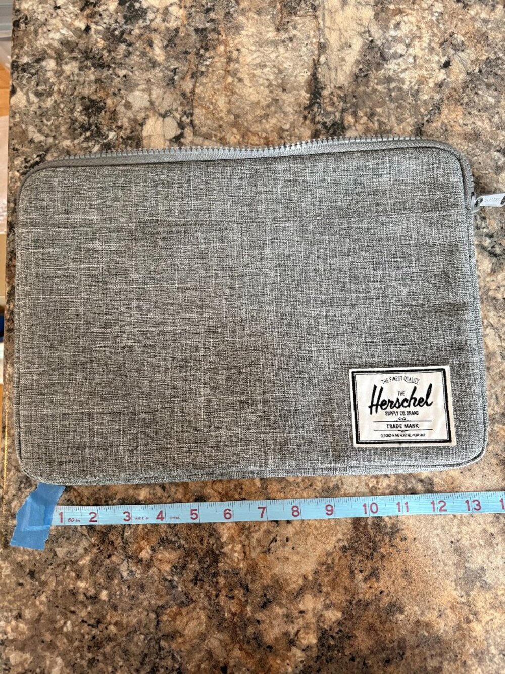 2/$10 Herschel Supply Company Heather Gray Laptop Sleeve